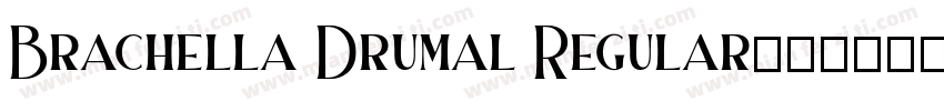 Brachella Drumal Regular字体转换
